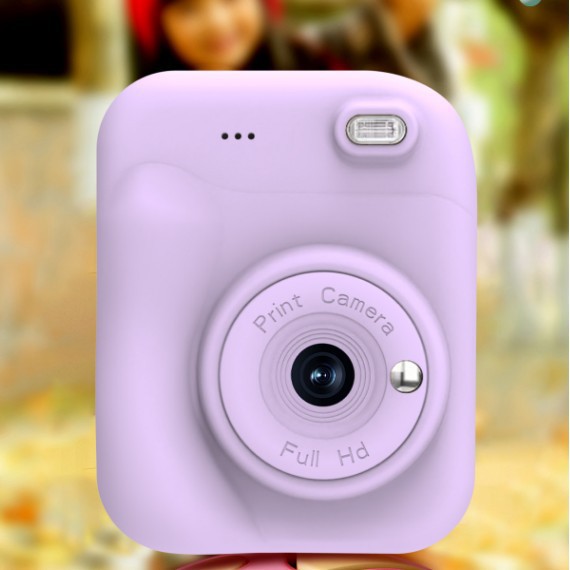 2025 New Model Children's Camera Cross-Border Exclusive High-Definition Mini Instant Camera Children's Instant Camera Black and White