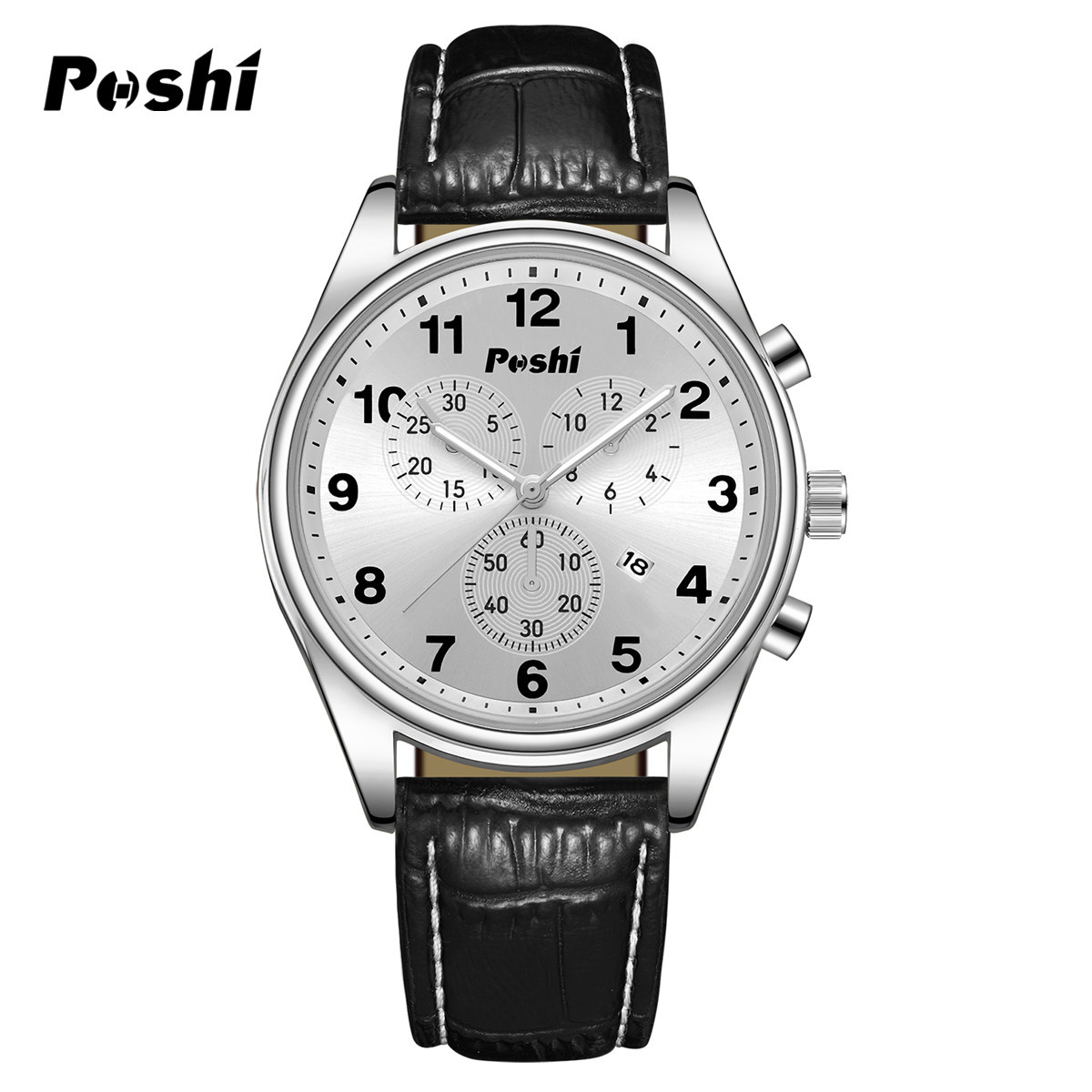 Nuevo reloj suizo para hombre, reloj de cuarzo deportivo de tres ojos decorativo, cinturón de calendario luminoso de moda, reloj para hombre