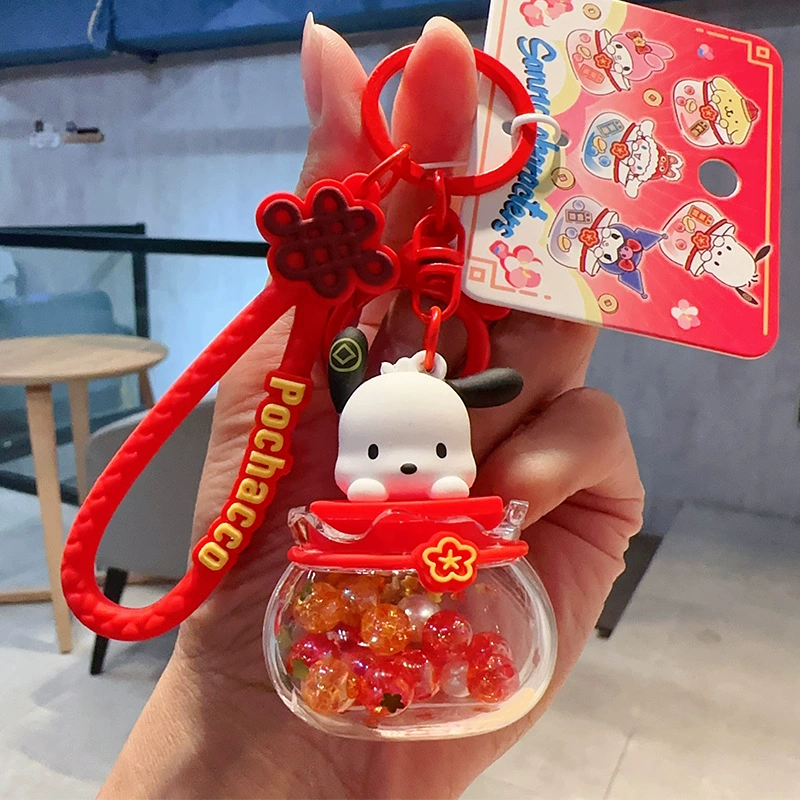 Плюшевый брелок Sanrio Hello Kitty, оригинал, мягкая подвеска 11×7.5 см, коллекционный талисман