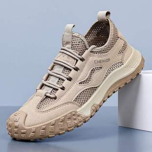 Men's Shoes, Summer Labor Protection Shoes, Non-Slip, Wear-Resistant Casual Shoes, Outdoor Work Shoes, Light and Trendy Breathable Sports Shoes