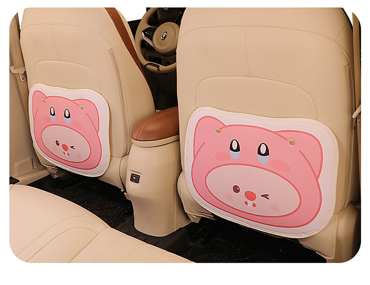 Cartoon cute variety of car seat back anti-kick pad dirt-resistant and easy to clean universal rear seat back anti-dirt protection
