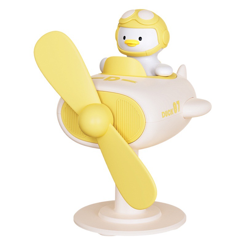 Ventilador USB portátil con diseño de pato, colgante y de escritorio