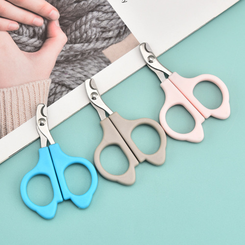 Manufacturer wholesale stainless steel pet nail clip creative cat ear small dog cat pet nail clip pet supplies