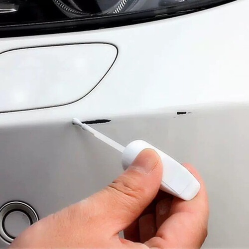 Car touch-up pen pearl white scratch repair agent black deep scratch removal special self-spray paint silver dot paint pen
