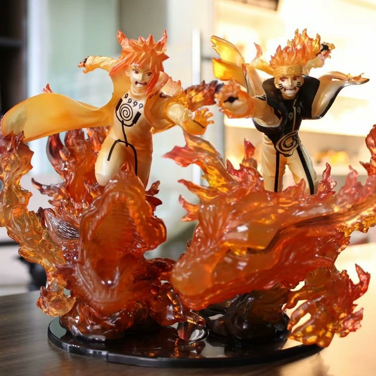 Naruto Susanoo zero flame Naruto Minato Kakashi bond figure