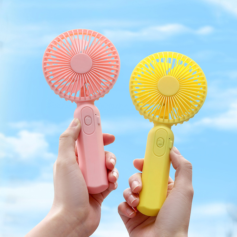 Ventilador portátil portátil USB de carga de escritorio adorable mini ventilador para niños estudiantes de mano ventilador silencioso