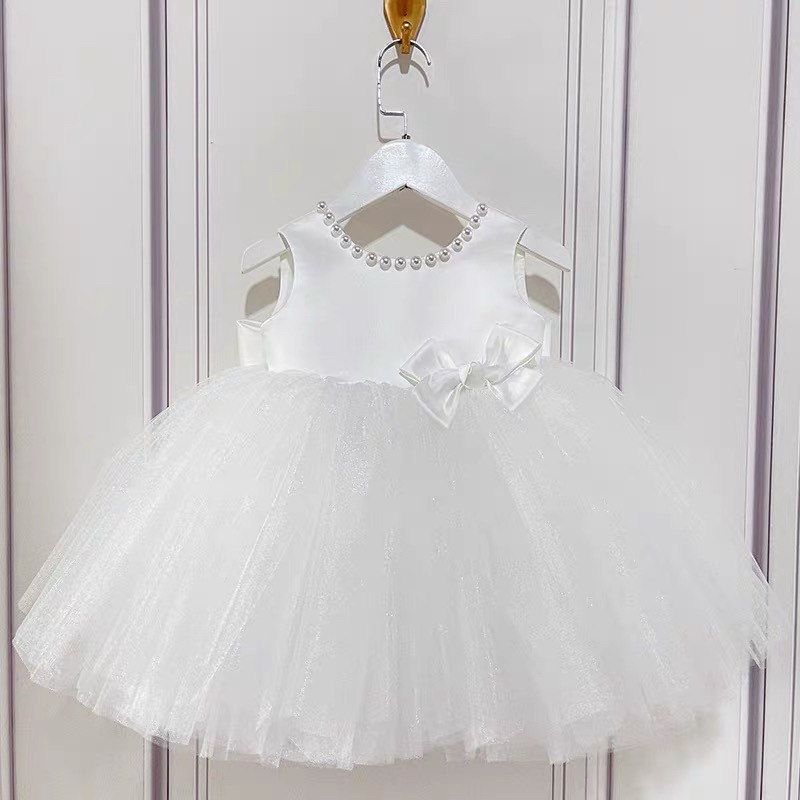 Vestido de tul de alta gama para bebé niña, ideal para su primer cumpleaños._voghion.com