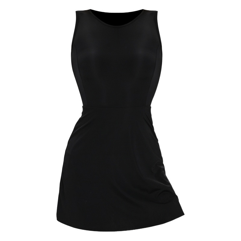 Sports Outdoor Sun Protection Ice Silk Nylon Sexy Women's Sleeveless Sports Skirt Golf Tennis Dress