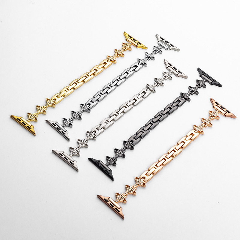 Suitable for Xiaomi 8/9Pro Bracelet 8Nfc Metal Strap Small Waist Saturn Belt Diamond Bracelet Xiaomi 10 Watch Strap