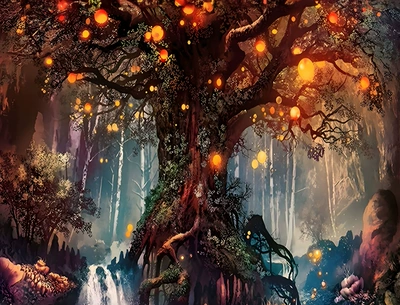 Avtomobil döşəmə paspasları — Wholesale Diamond Painting Crystal Velvet - lantern-tree-5080cm