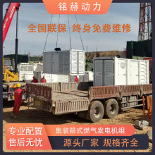 定制集装箱燃气发电机组天然气发电机并机运行低温启动钻井平台用