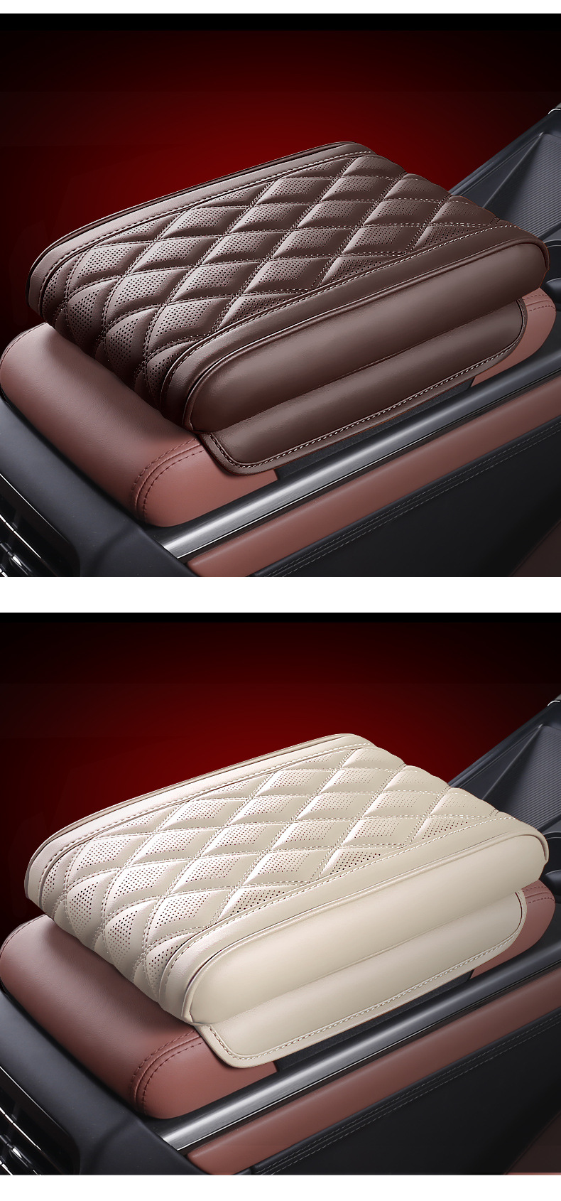 Suitable for Audi A3/A4L/A5/A6L/A7/Q3/Q5L/Q7 Memory Foam Armrest Box Pad Booster Pad Interior