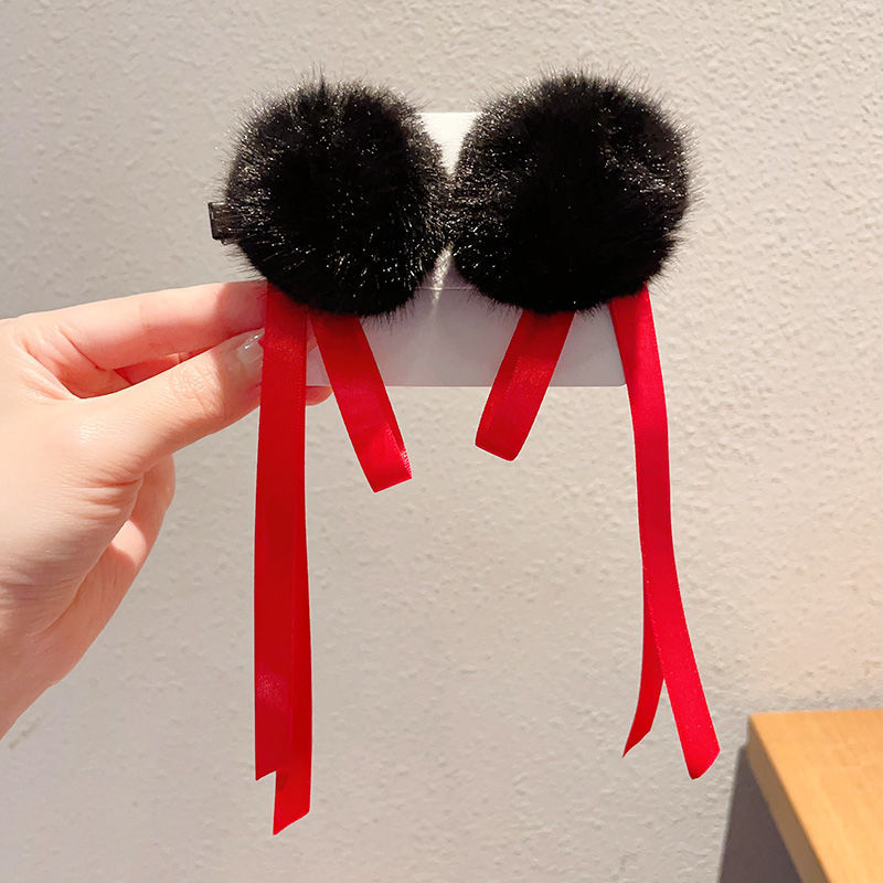 Nezha película de banda de cabello con el mismo niño mágico, banda de cabello de niños, niñas lindas bolas de cabello, tocado Nezha