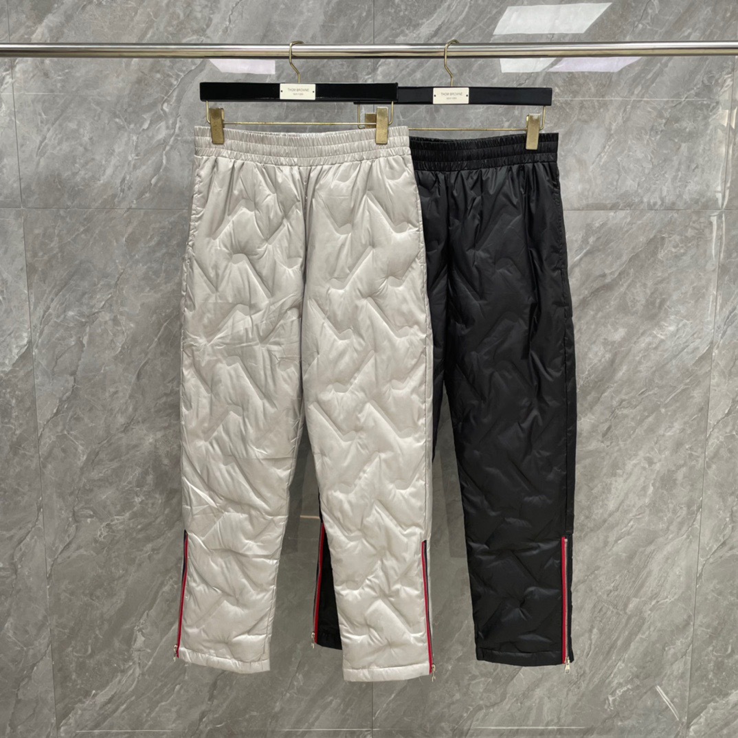 Factory direct sales: TB2024 winter new style red, white and blue down sweatpants, lightweight, warm, casual, comfortable and versatile.