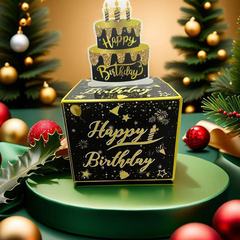 国境を越えた新しい誕生日パーティー装飾サプライズ引き出し箱誕生日ケーキクリスマス引き出し箱クリエイティブプレゼント