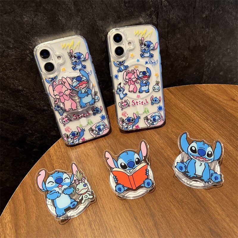 Angel Stitch Is Suitable for Magsafe Magnetic Suction Bracket with Strong Adsorption and Retractable Desktop New Lazy Air Bag