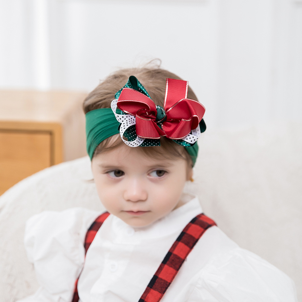 50g Weight Headbands Event & Party Supplies Hair Band Hair Accessories Type Fashion Plaid Bow Knot Cloth Hair Band