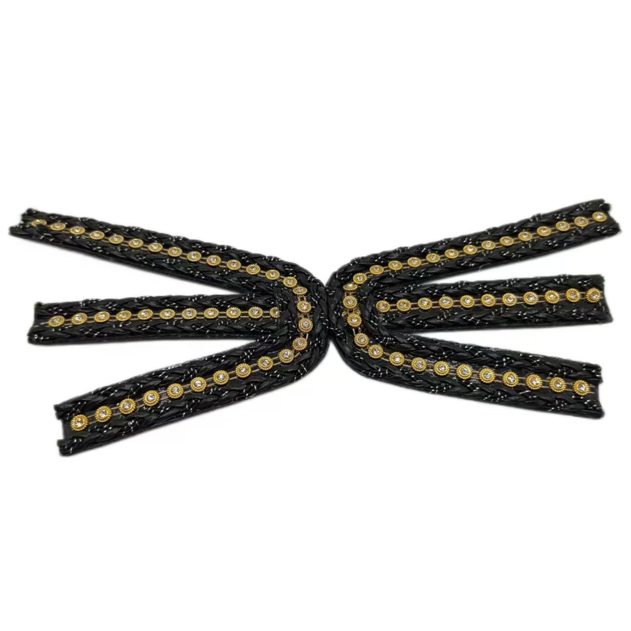 Comercio exterior estilo europeo y americano mano de diamante tejido superior zapatillas de mujer sandalias accesorios semiacabados zapatos superior al por mayor diy