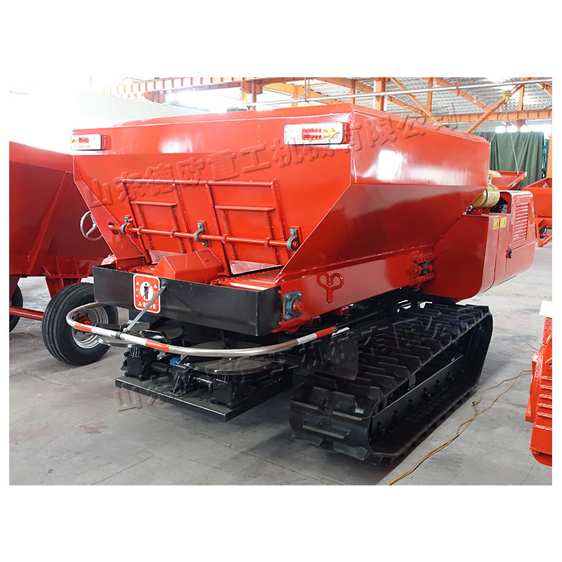 自走型覆带撒粪车 水稻农田地肥料撒肥机 农家果园粪用履带车