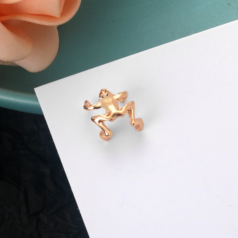 Fashion And Cute Alloy Plating Unisex Frog Ear Clips display picture 3