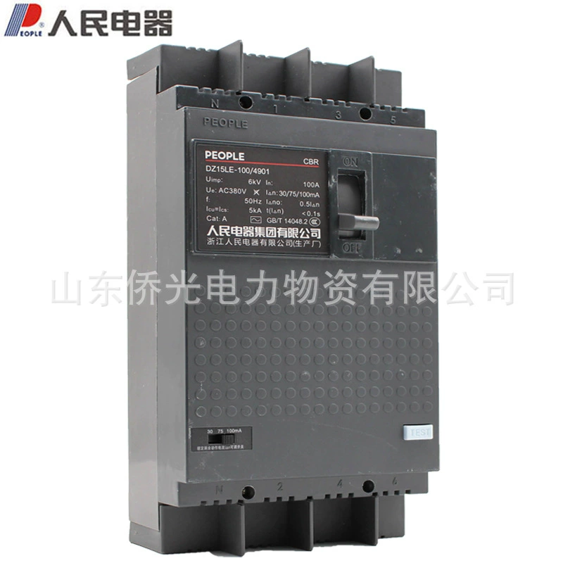 Электрическая аппаратура Renmin Dz15le-100/4901 2901 63A 100A DZ15LE-100T