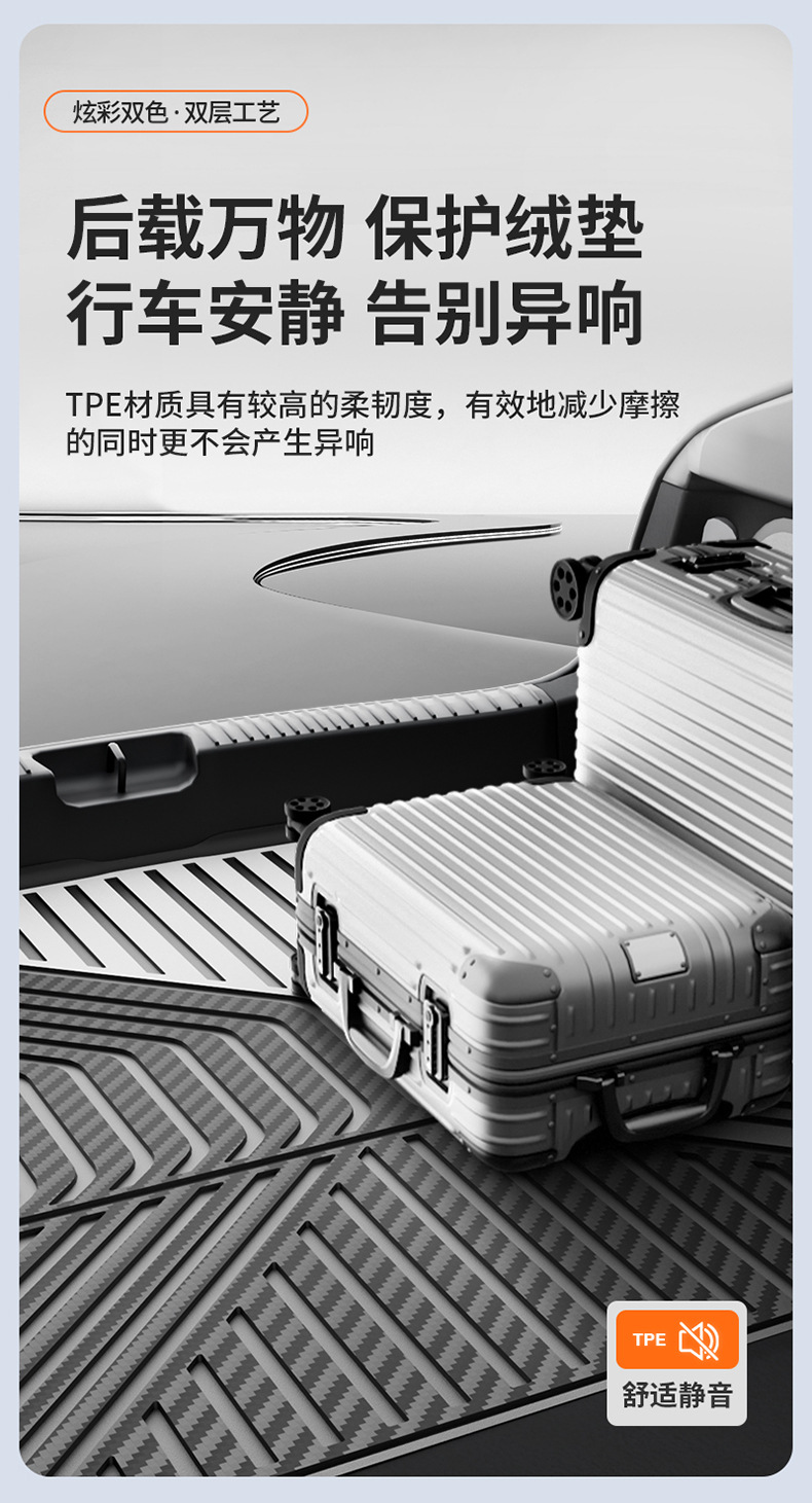 Suitable for Xpeng's New Models P7P7+G9 G7 G6 M03 Gxl03, Special Colorful Tpe Car Trunk Mat