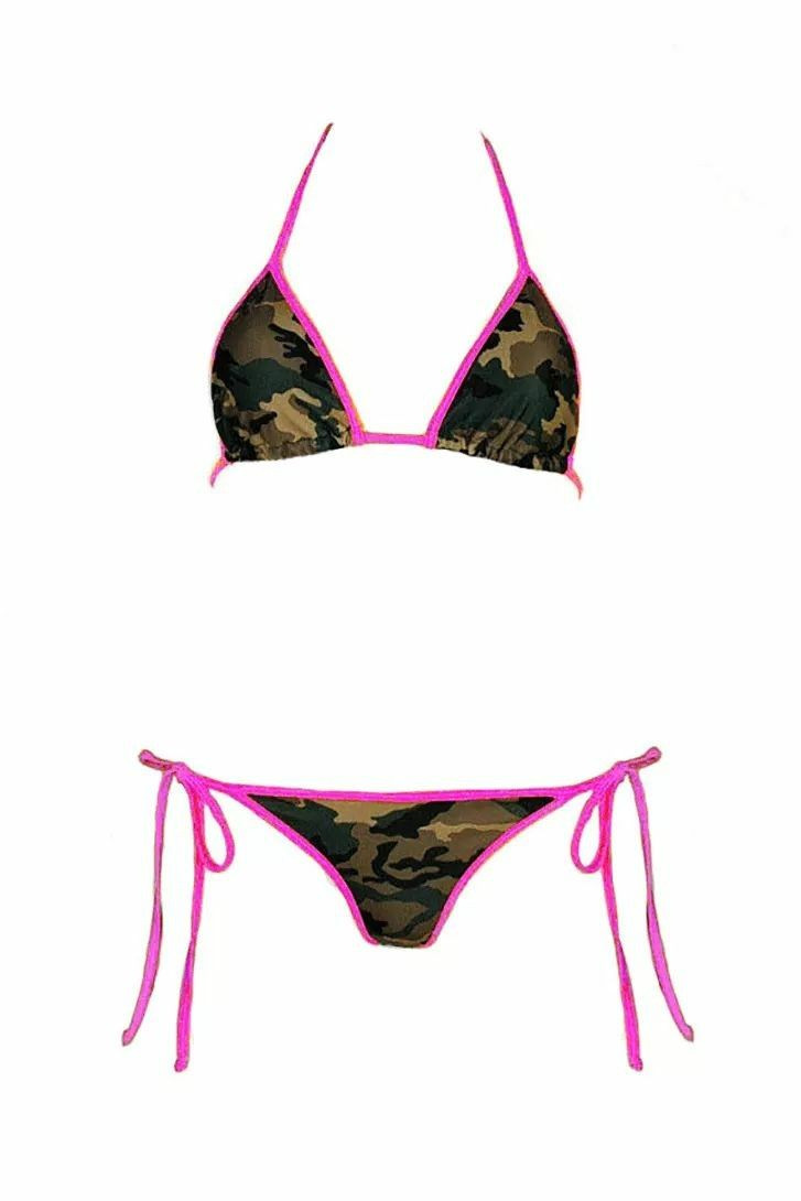 Nuevo estilo europeo y americano transfronterizo amazonas sexy cuello de tres puntos bikini vacaciones de playa al por mayor