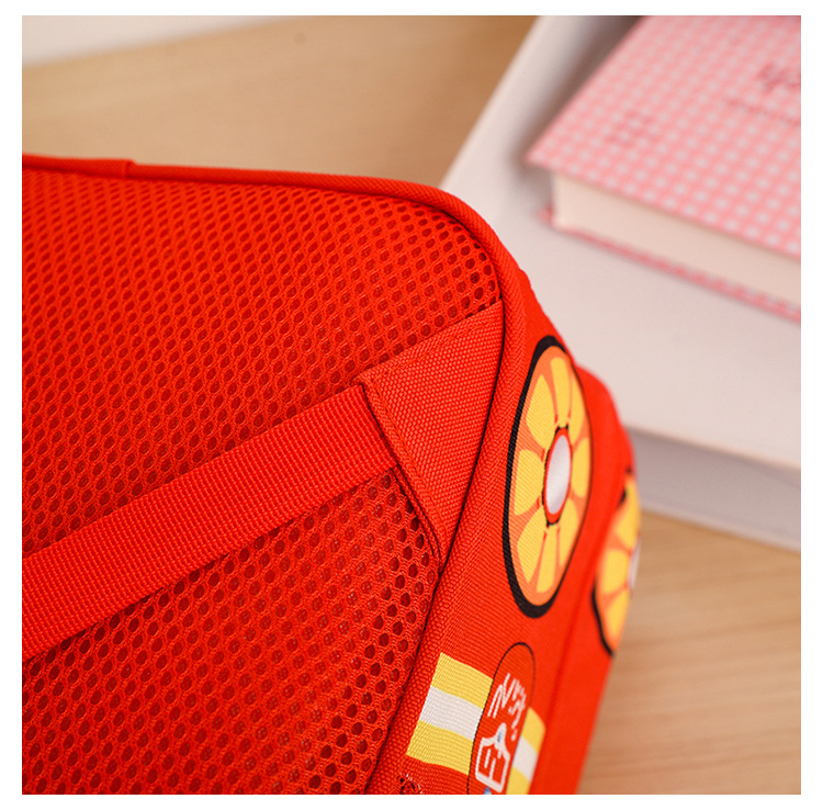 Unisexo Grande Nylon Dibujos Animados Lindo Cuadrado Cremallera Mochila Con Cremallera display picture 32