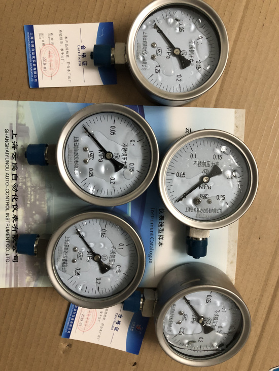 YN-100B不锈钢耐震压力表0-10mpa YN-100B0-16MPAM20*1.5