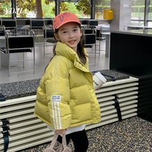 清仓款 女童短款羽绒服90绒杜邦三防宝宝加厚保暖儿童面包服外套