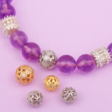 �߱�ɫ�~�18K��ɫ΢��ʯ�A���U�ՈA�� �ʯ��diy�����Ʒ���