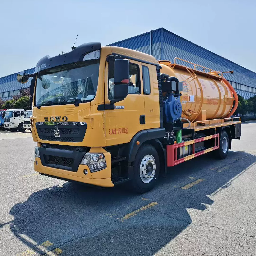 程力牌CL5183GQW6CC型清洗吸污车 重汽豪沃15T清洗吸污车厂家价格