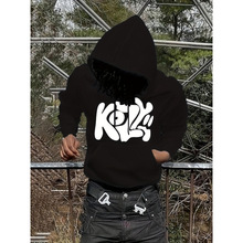 X 91046 Lightning print hoodie ����ӡ����ñ���羳����ͨ