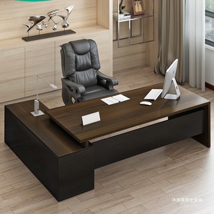 Office Desk and Chair Combination Office Furniture Boss Executive Desk Simple Modern Light Luxury Manager President Single Desk