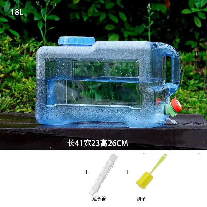 自家用車用屋外バケツ貯水タンク、蓋付きプラスチックバケツ、ミネラル水蛇口付き自動運転、純粋な水の貯蔵|undefined