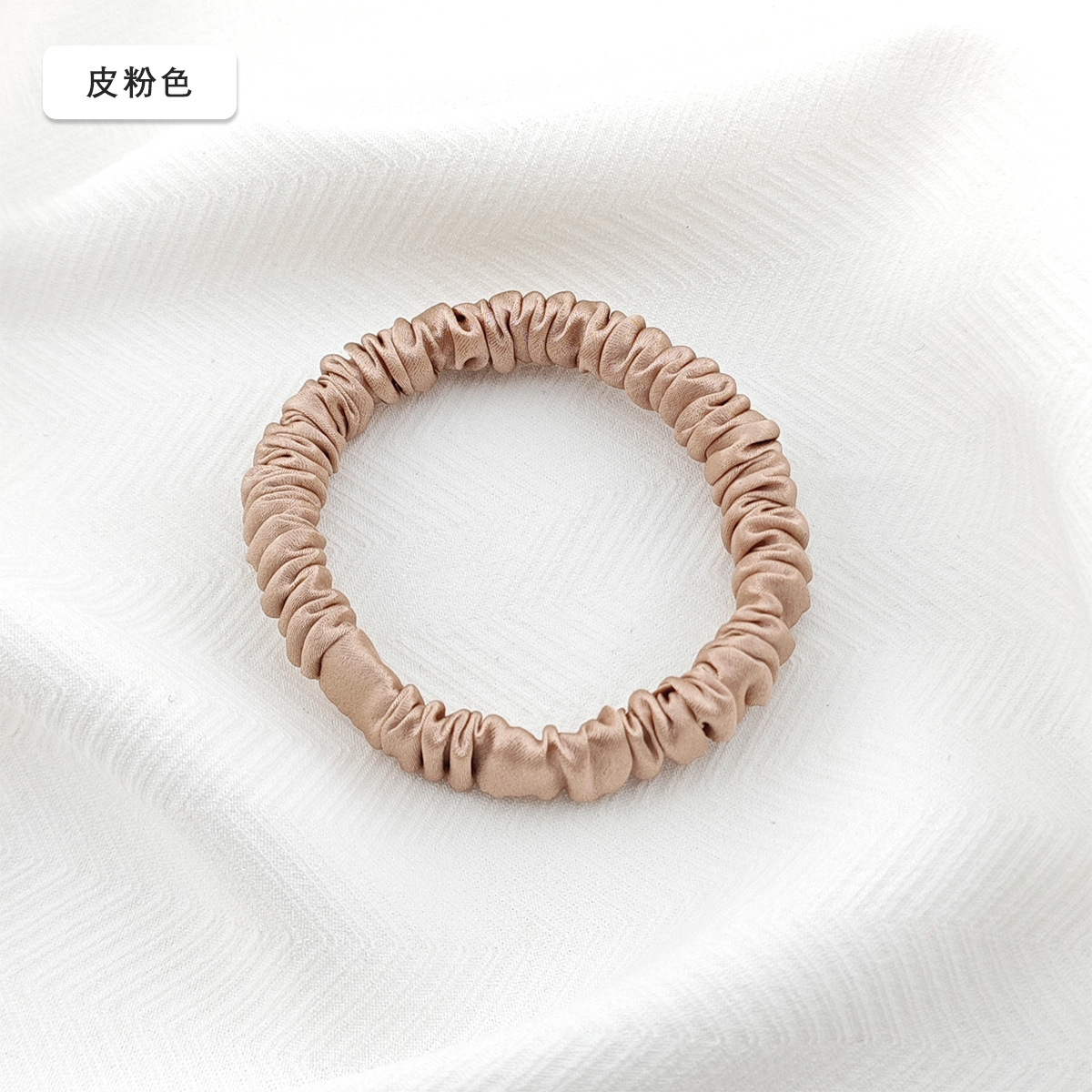 19 mm mm 1 cm anillo de cabello de seda 100% anillo de cabello de seda pequeño tocado de cabello de cuerda de seda de alta calidad anillo de cabello de intestino delgado
