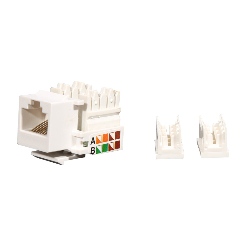 厂家直销安普型接口超五类模块 非屏蔽RJ45网络模块