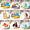 Children&#39;s paintings diy number Oil Painting Hand drawn Cartoon series Interest culture Classes 10*15 Mini oil painting