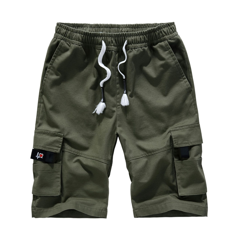 Men's Summer European and American Pure Cotton Cargo Shorts Loose Large Size Cross-Border Multi-Pocket Five-Quarter Pants Men's Export Casual Pants Men's Summer European and American Pure Cotton Cargo Shorts Loose Large Size Cross-Border Multi-Pocket Five-Quarter Pants Men's Export Casual Pants