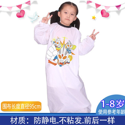 children beauty salon Dedicated sleeve Haircut Shroud enlarge ventilation adult Child Head cover clothes currency