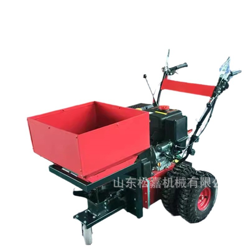 Pequeño dispensador centrífugo de derretimiento de nieve dispensador de derretimiento de nieve empujado a mano dispensador de sal empujado a mano de gasolina de gran potencia