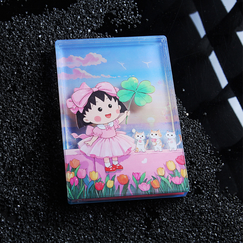 新しいクレヨンしんちゃん流砂冷蔵庫ステッカー漫画アニメーションパーソナライズされたクリエイティブ高価値アクリル磁気装飾ステッカー|undefined