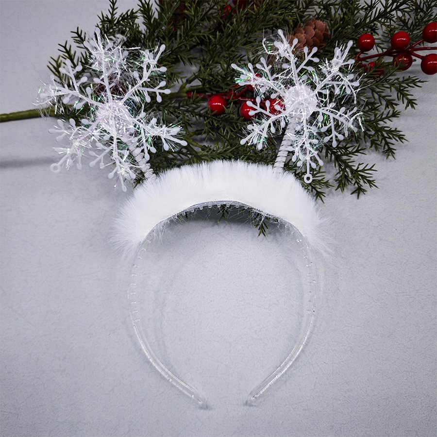 Comercio exterior decoraciones de Navidad tocado copo de nieve diadema nuevo Popular Europeo, americano, japonés y coreano fiesta suministros