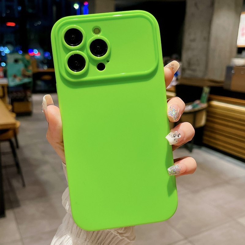 高级感纯色苹果X/XS手机壳大视窗iphoneXR磨砂XS纯色xr保护套批发|undefined