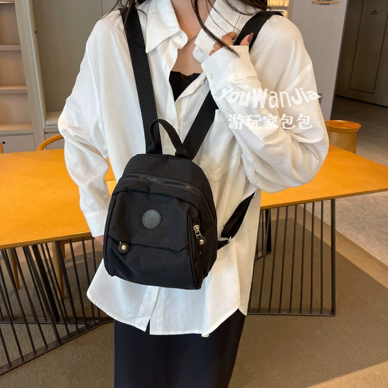Japanese brand small capacious small bag, shoulder bag, universal backpack, for students