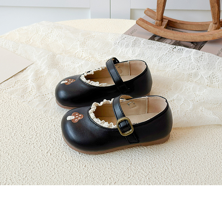 Prinzessin Lederschuhe Für Mädchen Mit Weicher Sohle Und Spitze_voghion.com