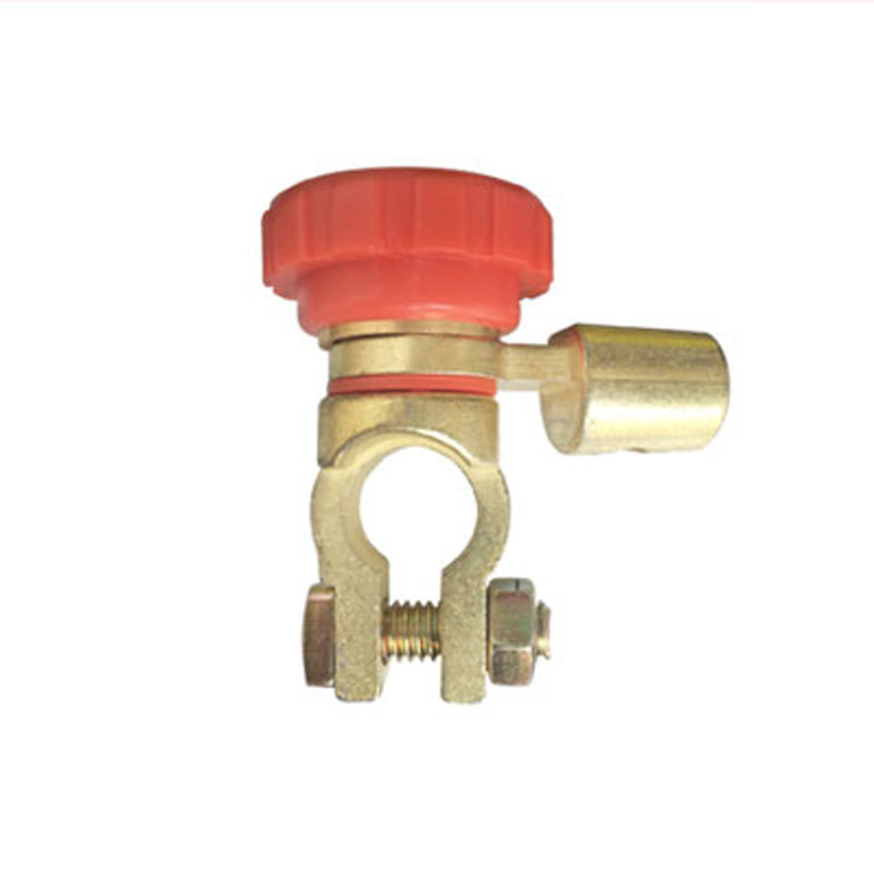 Power-Off Switch for Car Battery to Prevent Leakage, Red L Terminal, Black Anti-Leakage Switch
