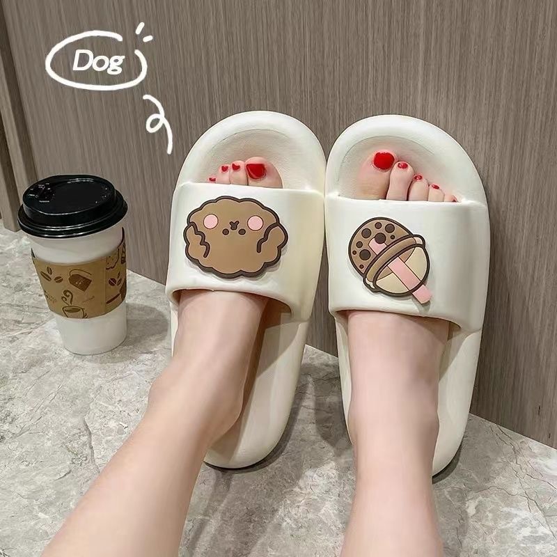女性用夏のホームスリッパ、かわいいカップル、屋内家庭用入浴、ファッショナブルな柔らかい底の滑り止め既製の男性用卸売スリッパ|undefined