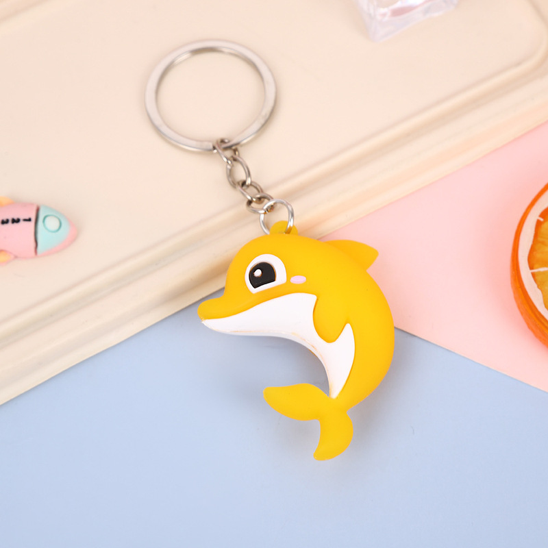 夏の海洋動物イルカタコクジラタツノオトシゴキーホルダーペンダントバッグスーパーマーケットキーホルダー卸売|undefined