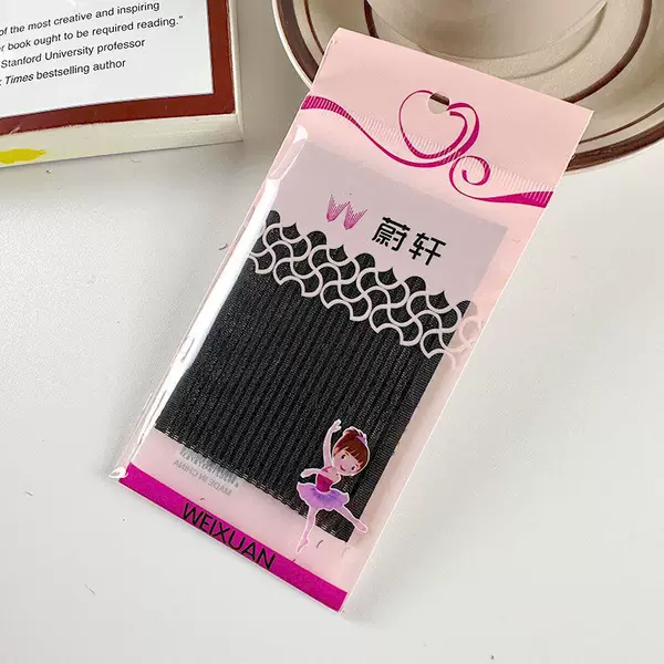 Korean Style Hair Accessories Black Bangs Stickers Hair Fragments Stickers Individually Packaged 2 Bags Strong Sticky Simple Magic Stickers